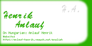 henrik anlauf business card